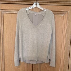 Banana Republic Tan V-Neck Sweater